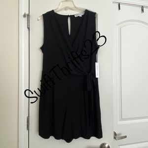 NWT Women’s Dressy Sleeveless Black Romper with Pockets